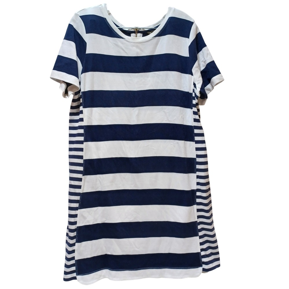 Tommy Bahama Thera Dress Womens XL Stripe Pima Cotton Coastal Nautical Preppy